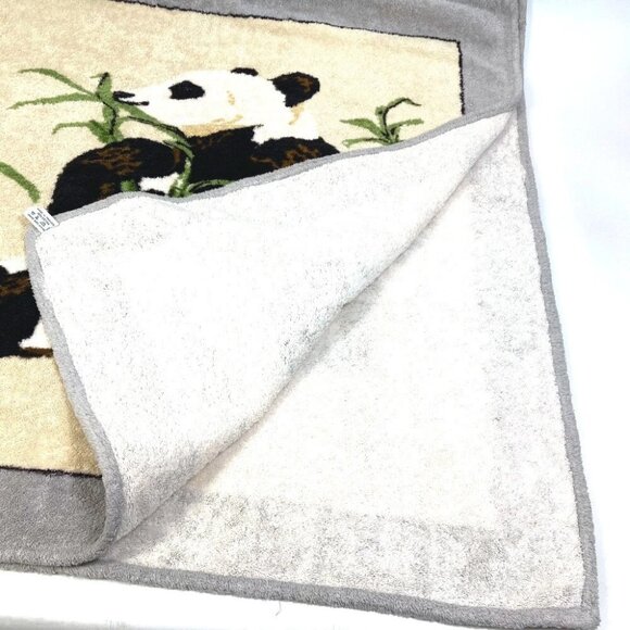 HERMES Panda Beach towel bath towel cotton gray - Picture 7 of 10